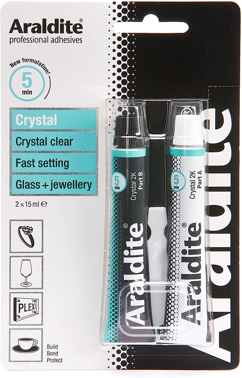 ARALDITE CRYSTAL TUBES 2 X 15ML 400008